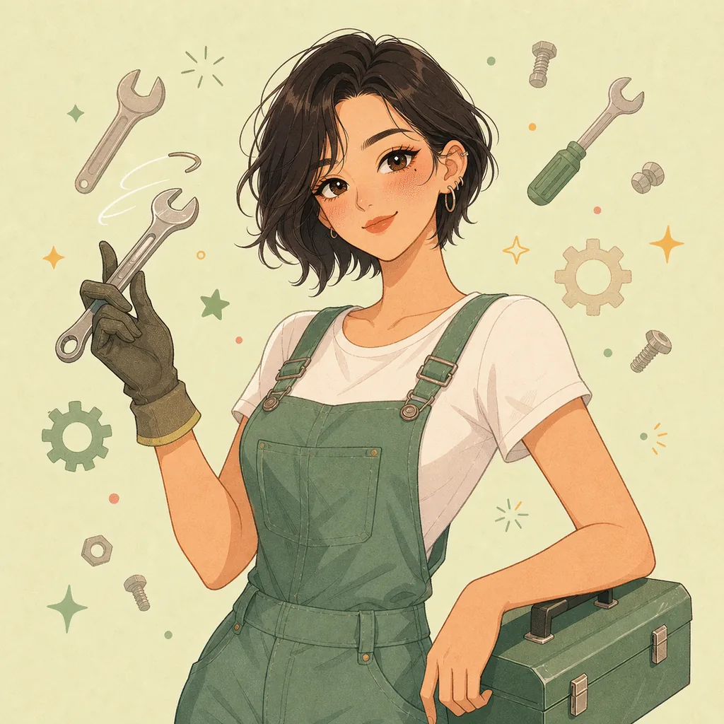 Fingertip Fixer character illustration